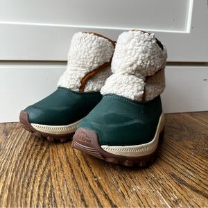 L.L. Bean Kids Boots - Green and White